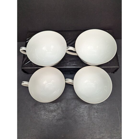 Vintage Fine China Japan MS6701 Grapes and Vines Pattern Footed Teacup Set of 4 - Picture 8 of 10